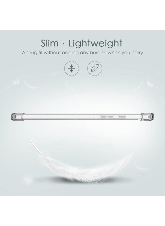 Transparent Case for Samsung Galaxy Tab A9 Plus / A9+ 11 Inch 2023 (Models: SM-X210 / SM-X216 / SM-X218), Ultra-Thin Silicone Shockproof Back Shell, HD Clear TPU Protective Cover, Lightweight Scratch Resistant Tablet Case (Transparent) - Image 5