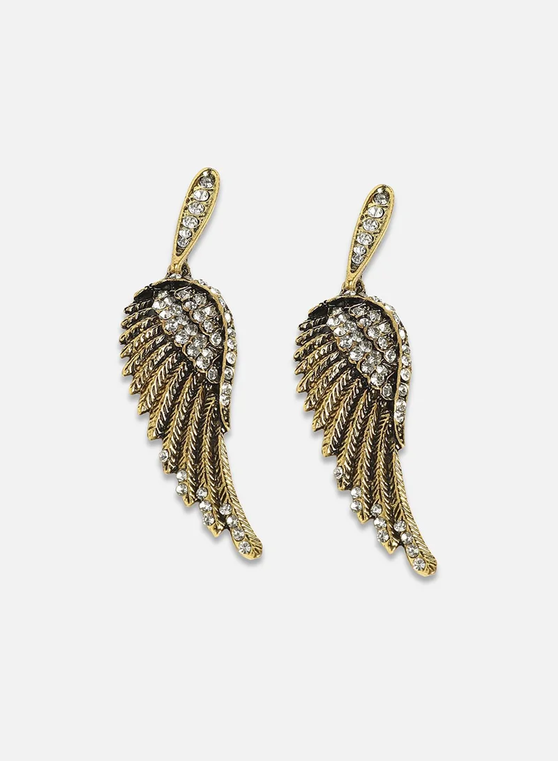 SOHI Angel Wing Artificial Drop Earring Jewellery