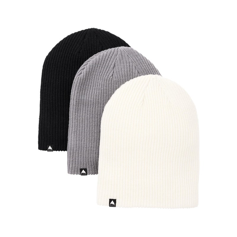 Recycled DND Beanie - 3 Pack, True Black/Sharkskin/Stout White, One Size