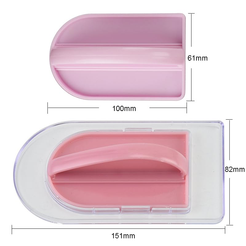 ليزنيرزم قطعة واحدة 2 في 1 أداة مكشطة للكيك أكثر سلاسة مع مقبض، مجرفة تزيين الكيك قابلة للفصل، ملمع أكثر سلاسة، سطح الكيك أكثر سلاسة لتزيين الكيك، قاعدة شفافة وردية اللون - Image 3