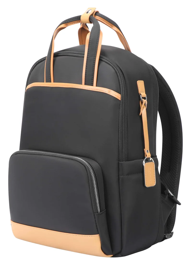 Bopai BOPAI Professional Wa Laptop Backpack - Stylish Work Bag with Luggage Strap for Business, Travel and Office Use - BO-LB811-Black