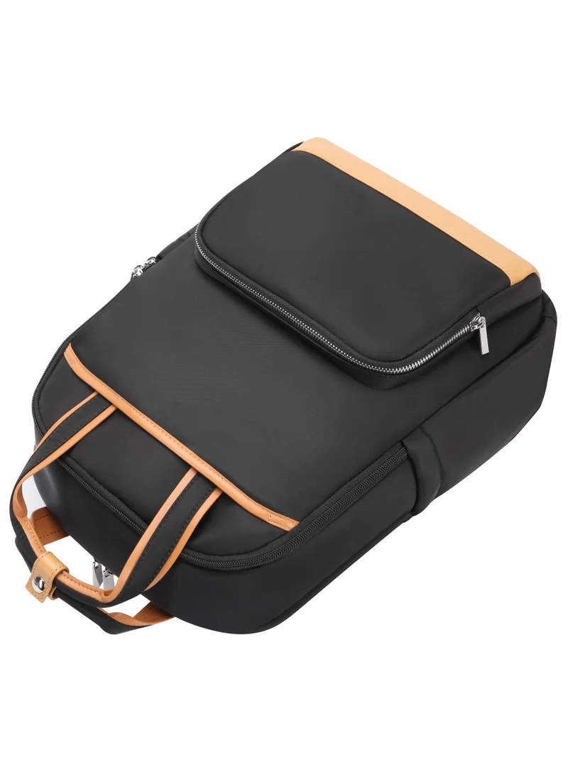 Bopai  Premium Durable Lightweight Ladies Laptop Backpack Water Resistant Synthetic Leather Daypack for Casual/Office/School/College, BO-LB811, Black for Women | Best Price UAE