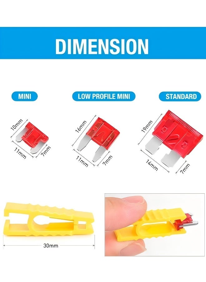 272 Pcs Car Fuse Assortment Kit, Car Blade Fuses Kit with Fuse Puller, Mini Low Profile Fuse Automotive Kirsite Fuses, Replacement Standard Fuses for Car/RV/Truck/Motorcycle, (5A 7.5A 10A 15A 20A 25A 30A 35A) - Image 3