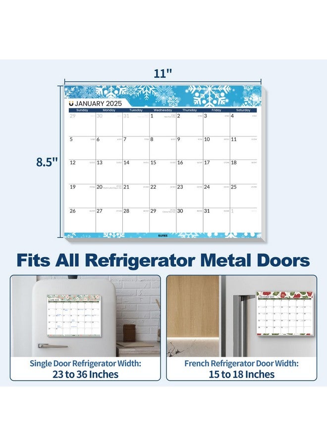 SUNEE 2024-2025 Magnetic Calendar For Refrigerator (8.5" X11") From Now To June 2027 Wall Calendar, Fridge Calendar 3 Year Planner For Refrigerator Or Whiteboard, Seasons Color - Image 3