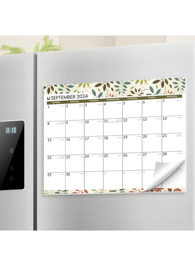 SUNEE 2024-2025 Magnetic Calendar For Refrigerator (8.5" X11") From Now To June 2027 Wall Calendar, Fridge Calendar 3 Year Planner For Refrigerator Or Whiteboard, Seasons Color - Image 1