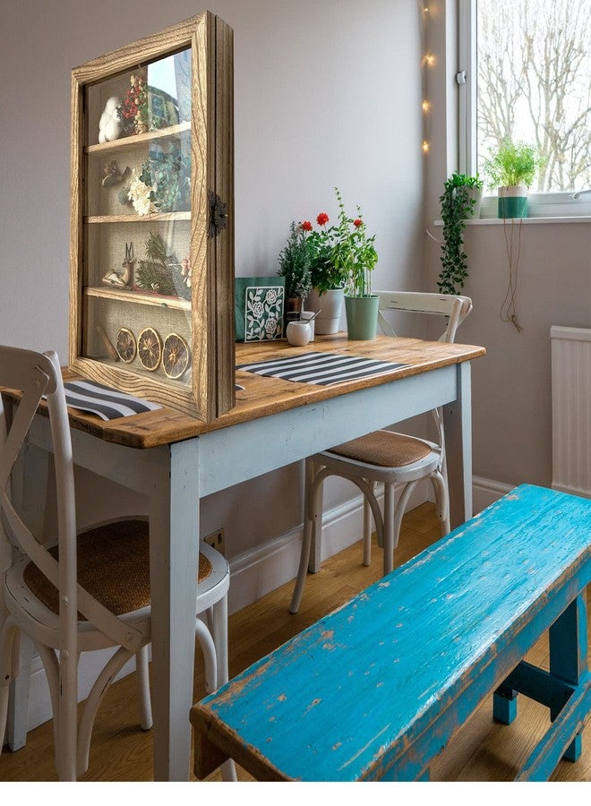 وان ليان إطار صندوق الظل من وانليان مع أكريليك 11x16 بوصة، صندوق عرض خشبي مع 3 أرفف قابلة للفصل وظهر من الكتان، إطار صور عميق مثبت على الحائط للصور التذكارية (مكربن) - Image 4