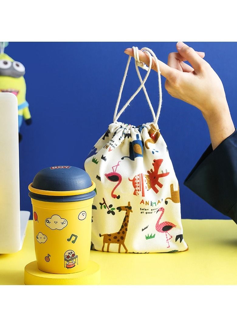 althiqahkey - 300ml Portable Breakfast Drink Milk Cup Oatmeal Cup Includes portable thermal bag - Image 1