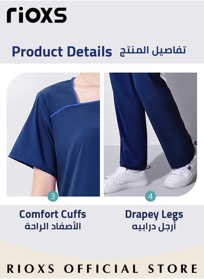 Unisex Medical Uniform Scrubs for Women And Men Scrubs Set Medical Scrubs Short Sleeve Top and Pants - pzsku/ZD862A345170027C10606Z/45/_/1714460373/c0fbc767-82ba-400f-ad1d-8e7ec91dbd69