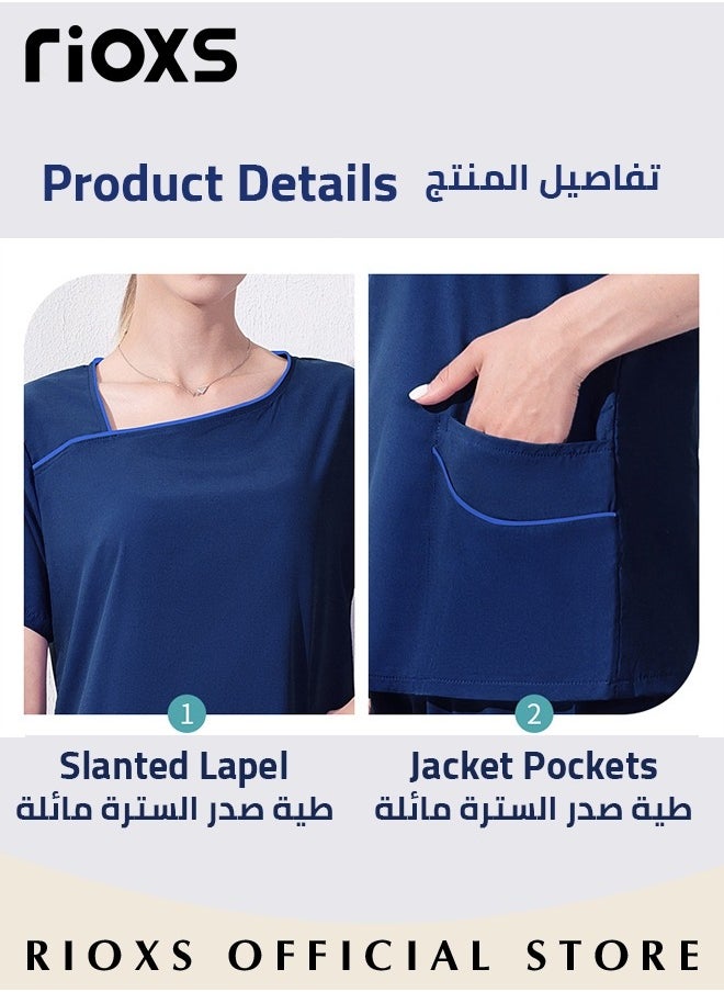 Unisex Medical Uniform Scrubs for Women And Men Scrubs Set Medical Scrubs Short Sleeve Top and Pants - pzsku/ZD862A345170027C10606Z/45/_/1714460374/d757ffe4-9127-4212-acfd-5dfd4b73d537