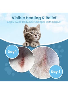 ResQ Organics Cat Paw Balm Cat Cream 4 oz: Hot Spot Treatment for Cats Dermatitis, Mange Treatment, Cat Itchy Skin Relief for Dry Skin, Pet Wound Care, Natural Allergy Relief with Manuka Honey, Aloe Vera, Vitamin E  - Image 5