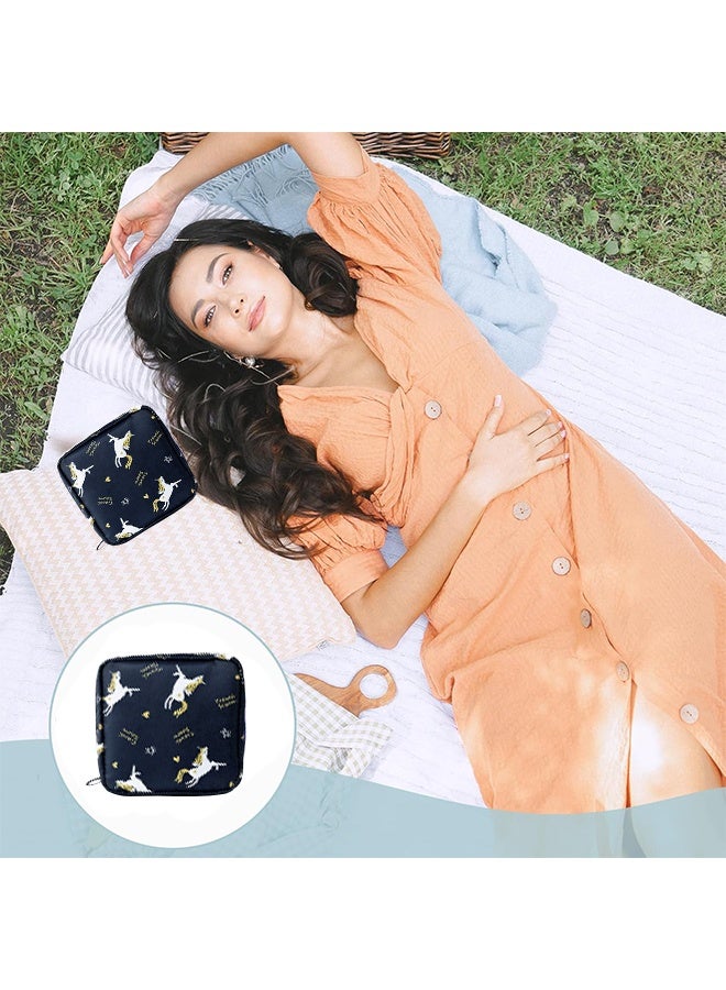 Portable Storage Bag For Sanitary Naokin Pads Cartoon Waterproof Sanitary Napkim Storage Bag Girls Physiological Period Tampon Organizer Bag Mini Bag - Image 4