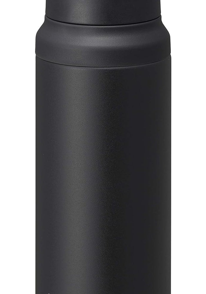 Tiger Stainless Steel Vacuum Insulated Bottle with Handle - 0.6L Black