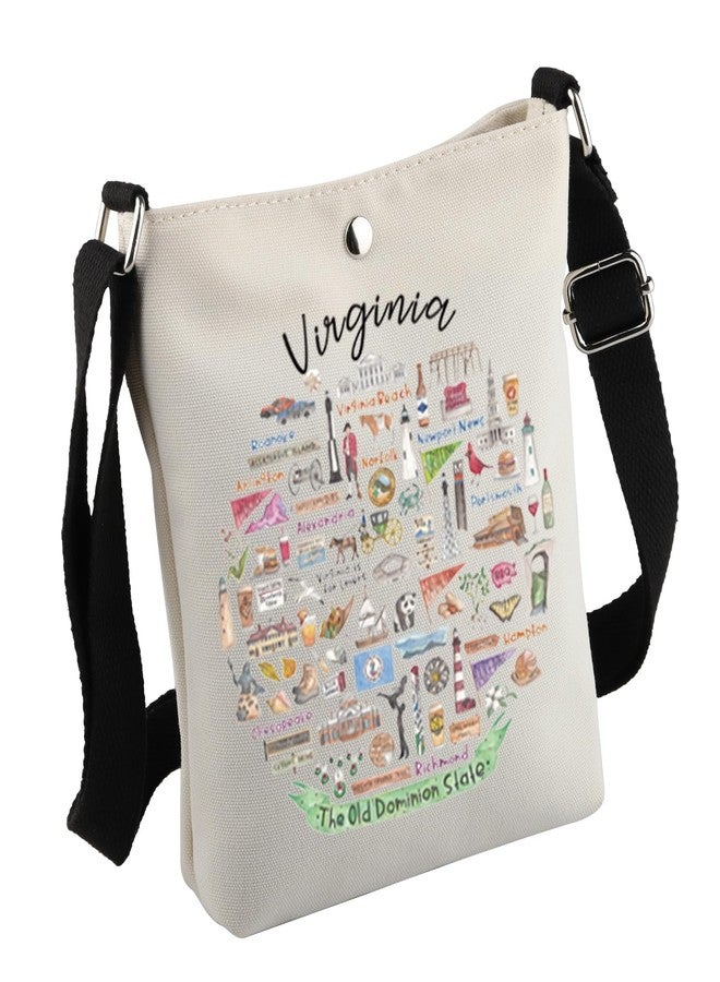 MNIGIU Virginia Crossbody Bag Virginia Lover Gift Welcome to Virginia Gift Virginia Travel Gift For Visitor (VirginiaBag) - Image 1