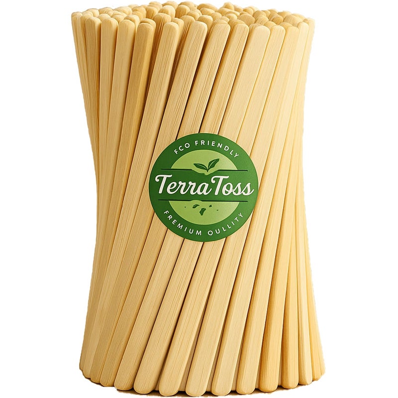 TerraToss Coffee Stirrer [1000 Pcs, 140mm] | Premium Wooden Stirrer Sticks | Disposable Stirrers for Tea & Drinks (1000) - Image 1