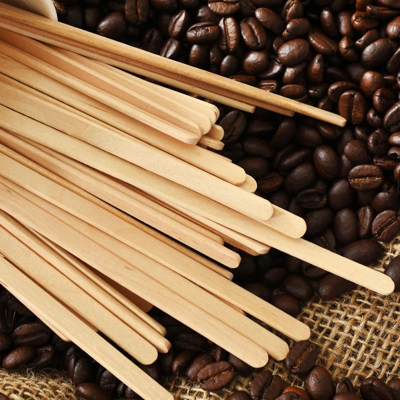 TerraToss Coffee Stirrer [1000 Pcs, 140mm] | Premium Wooden Stirrer Sticks | Disposable Stirrers for Tea & Drinks (1000) - Image 3