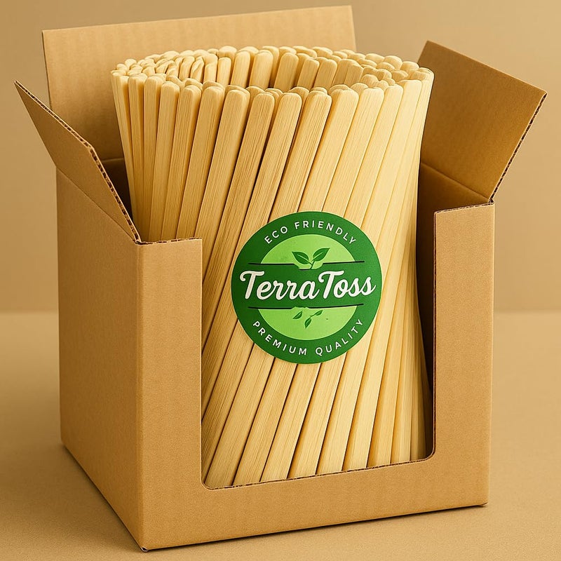 TerraToss Coffee Stirrer [1000 Pcs, 140mm] | Premium Wooden Stirrer Sticks | Disposable Stirrers for Tea & Drinks (1000) - Image 2