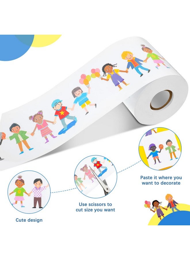 Eersida 65.6 Feet Diversity Bulletin Boards Border Classroom Bulletin Border Trim Decorative Chalkboard Cutouts for Back to School Classroom Wall Decor - Image 3