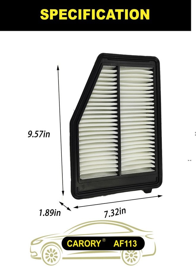 CARORY AF113 Engine Air Filter for Honda Civic 1.8L (2012-2015), Acura ILX Base 2.0L (2013-2015), OE# 17220-R1A-A01, CA11113, AF1481 - Image 3