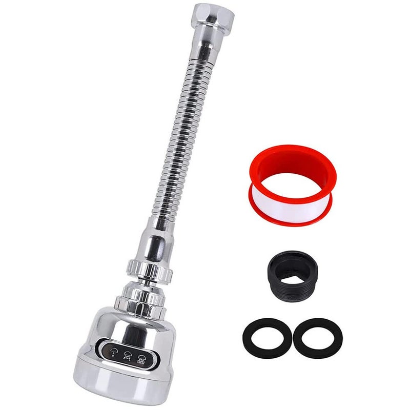 AIMERS Movable Kitchen Faucet Head Aimers 360 degree Rotatable Faucet Sprayer Head Replacement AntiSplash Tap Booster Shower and Water Saving Faucet for Home Kitchen Accessories Items - Image 1