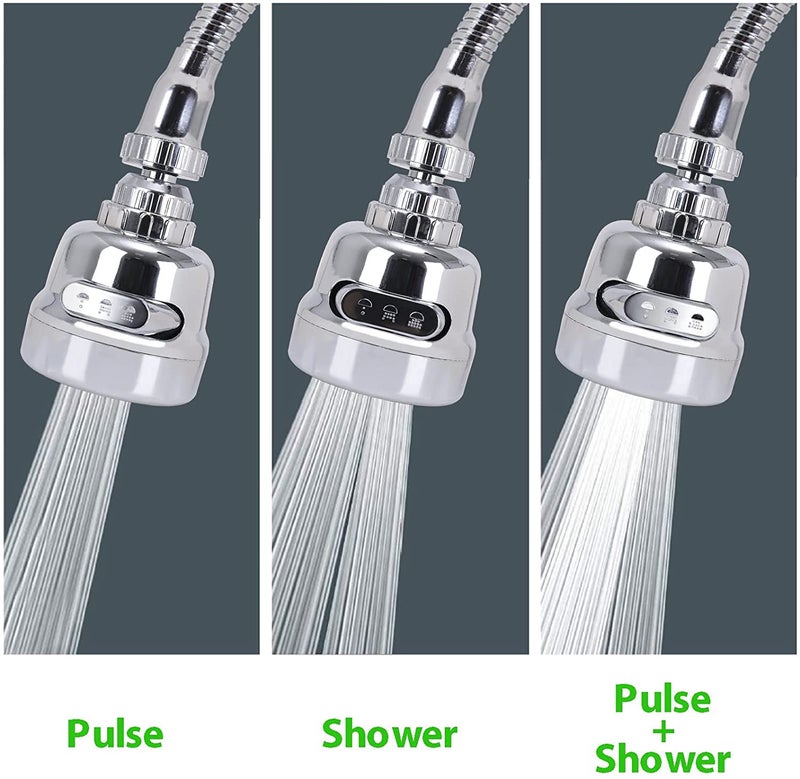 AIMERS Movable Kitchen Faucet Head Aimers 360 degree Rotatable Faucet Sprayer Head Replacement AntiSplash Tap Booster Shower and Water Saving Faucet for Home Kitchen Accessories Items - Image 3