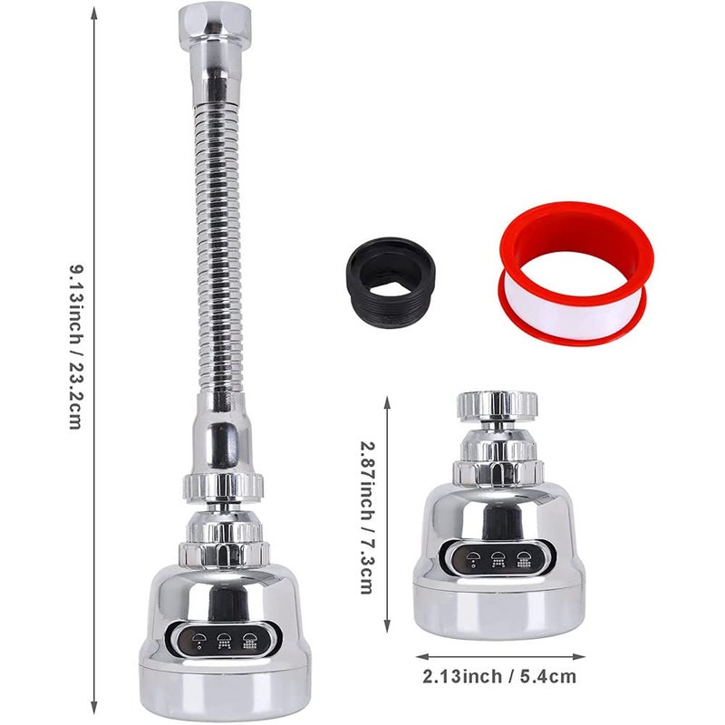 AIMERS Movable Kitchen Faucet Head Aimers 360 degree Rotatable Faucet Sprayer Head Replacement AntiSplash Tap Booster Shower and Water Saving Faucet for Home Kitchen Accessories Items - Image 5