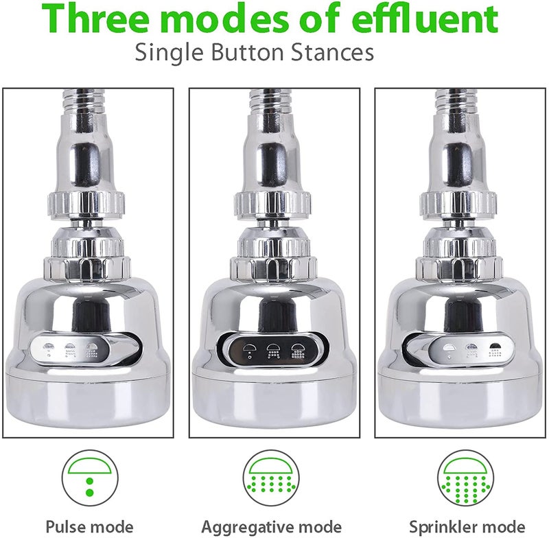 AIMERS Movable Kitchen Faucet Head Aimers 360 degree Rotatable Faucet Sprayer Head Replacement AntiSplash Tap Booster Shower and Water Saving Faucet for Home Kitchen Accessories Items - Image 2