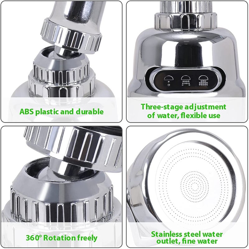 AIMERS Movable Kitchen Faucet Head Aimers 360 degree Rotatable Faucet Sprayer Head Replacement AntiSplash Tap Booster Shower and Water Saving Faucet for Home Kitchen Accessories Items - Image 4