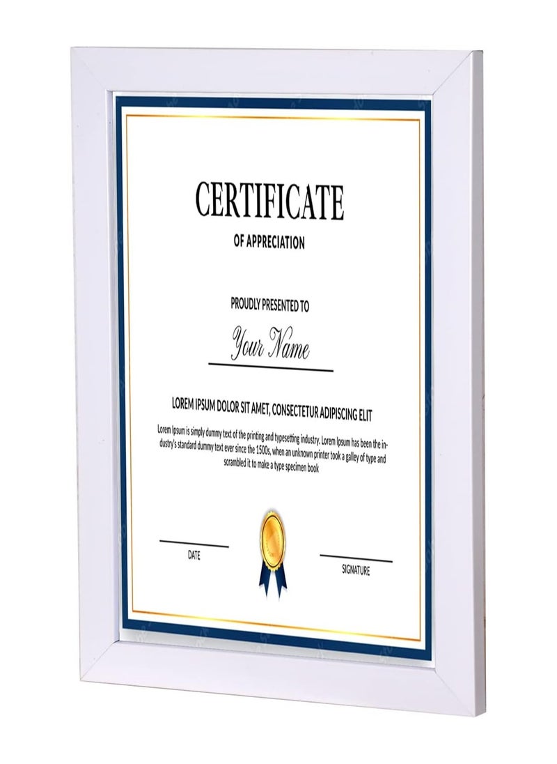 Generic A4 Photo Frame, Wall & Tabletop , 20x30CM ( White )  - Image 1