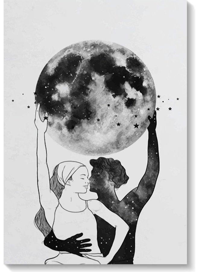 RYN Moon Wall Painting Multicolour 40x60cm - Image 2