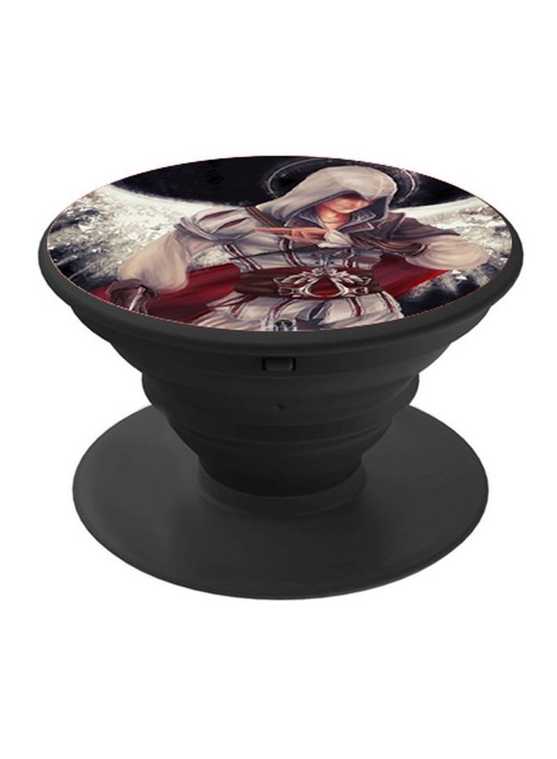 RKN Printed Pop Socket Phone Grip Black/Red/White - Image 2