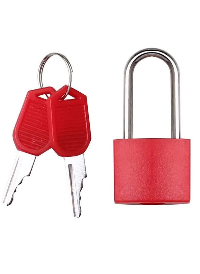KASTWAVE 6Pcs Long Handle Suitcase Locks with Keys, Padlocks with Keys Small Padlocks Luggage Locks Coloured Metal Padlocks for Travel School Gym  - Image 3