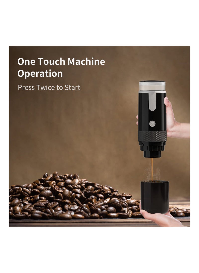 Portable Electronic Coffee Maker, Rechargeable Espresso Machine, Mini Car Coffee Make Using Ground Coffee u0026 Espresso Pods for Travel Camping Office Home - Image 2