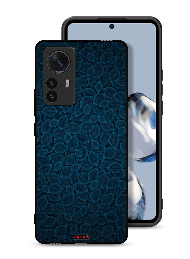 Tolwak غطاء حماية Xiaomi 12 Pro بتصميم فني رقمي بنمط أوراق الشجر - Image 1