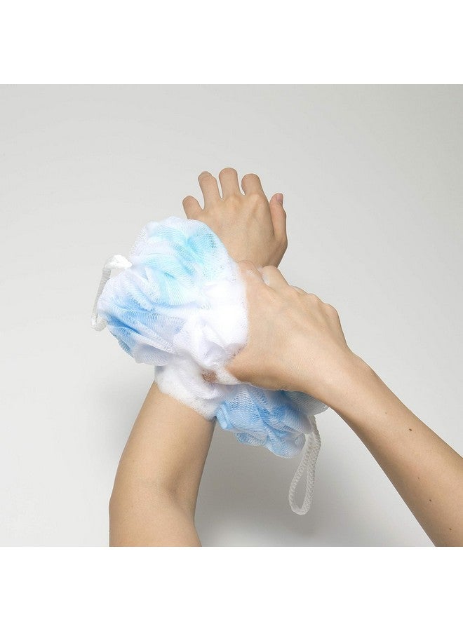 Clickswift Exfoliating Stretchable Mesh Bath Loofahs Body Back Scrubber Sponge Dense Foaming Foam And Spread Body Bath Shower Sponge for Men & Women Multicolor 5 Pcs - Image 2