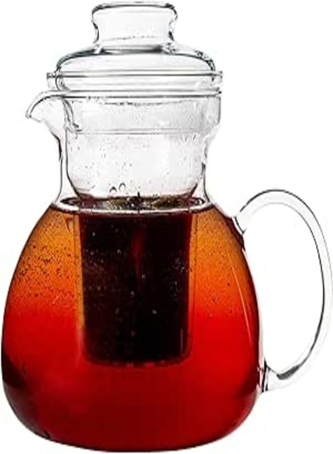 Simax Glass Tea Pot With Infusion: Loose Leaf Tea Pot - Glass Tea Kettle For Stove Top - Tea Pots With Infusers For Loose Tea - Clear Tea Infuser Kettle - Teapot With Infuser Stovetop - Infuser Teapot