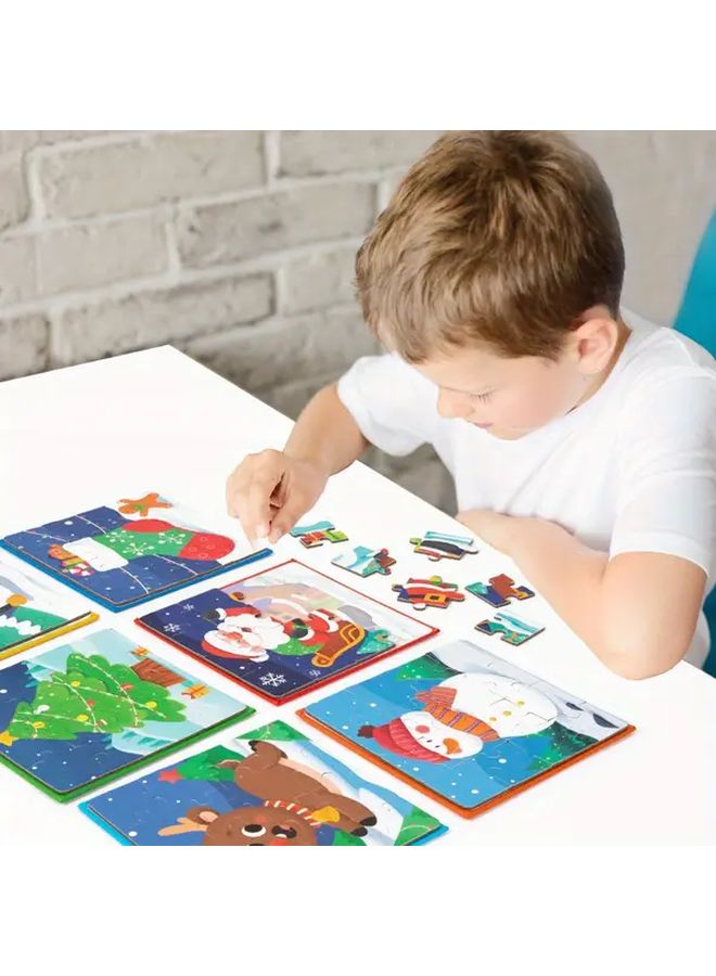 لعبة ألغاز عيد الميلاد التعليمية للأطفال - هدية العطلات من سانتا كلوز - لعبة عقلية - Image 3