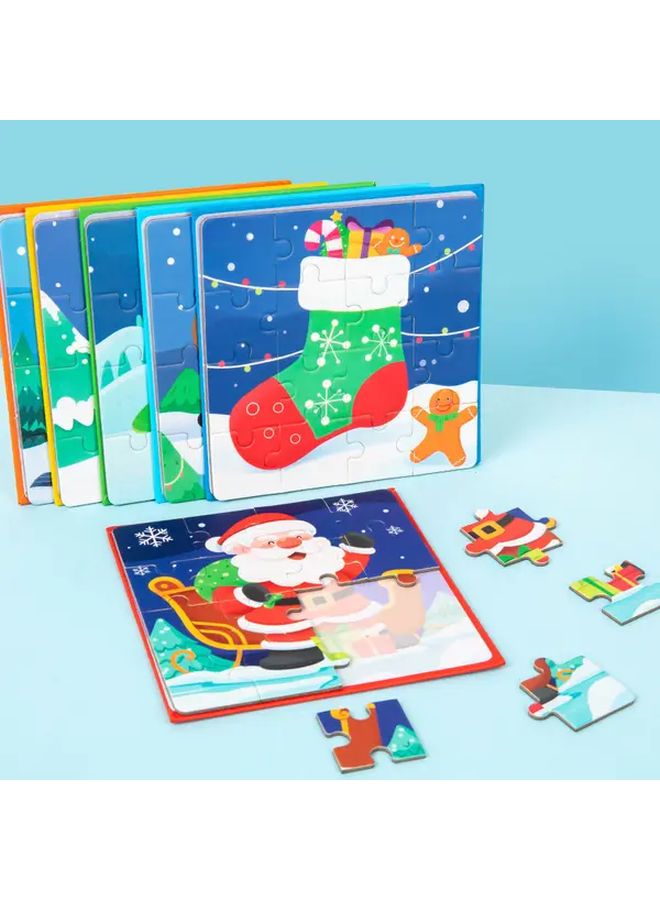 لعبة ألغاز عيد الميلاد التعليمية للأطفال - هدية العطلات من سانتا كلوز - لعبة عقلية - Image 4