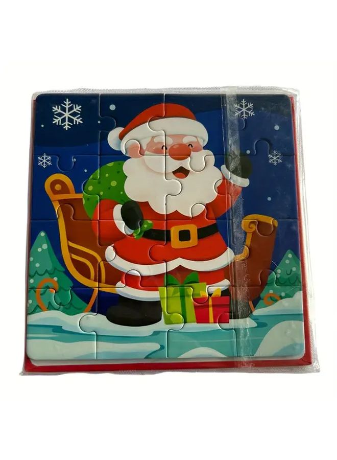 لعبة ألغاز عيد الميلاد التعليمية للأطفال - هدية العطلات من سانتا كلوز - لعبة عقلية - Image 1