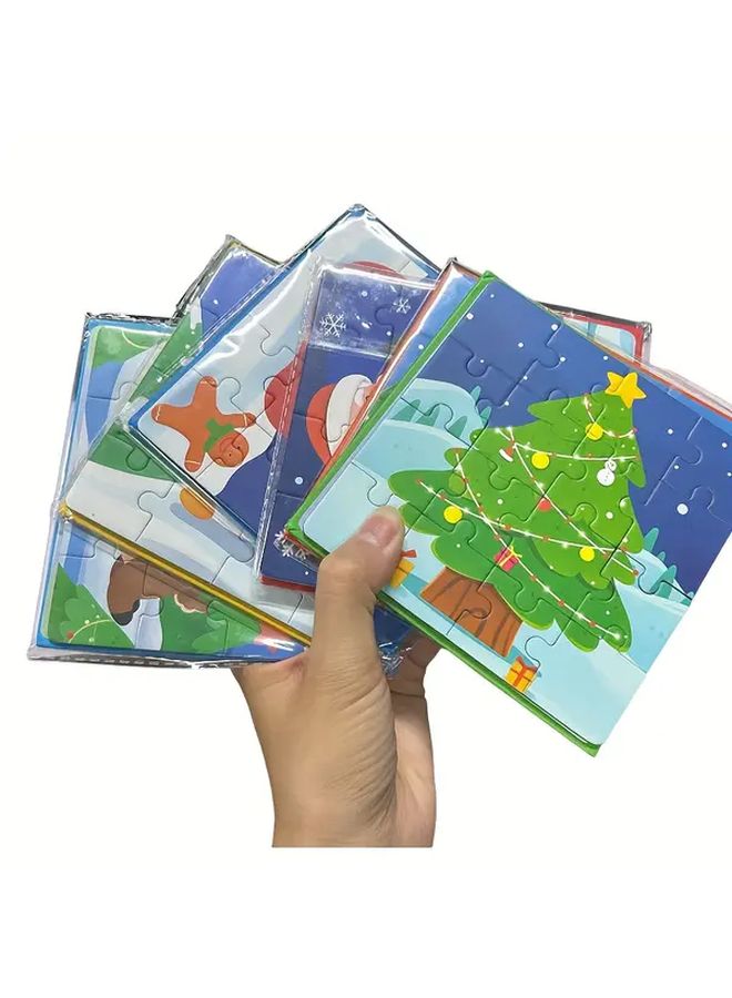 لعبة ألغاز عيد الميلاد التعليمية للأطفال - هدية العطلات من سانتا كلوز - لعبة عقلية - Image 5