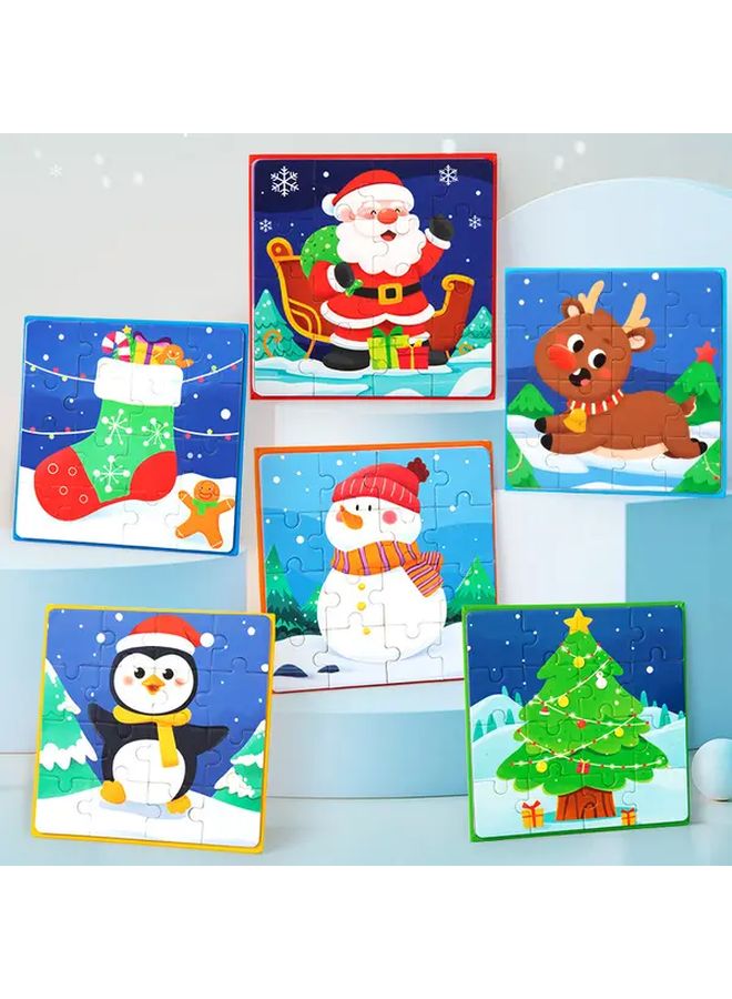 لعبة ألغاز عيد الميلاد التعليمية للأطفال - هدية العطلات من سانتا كلوز - لعبة عقلية - Image 2