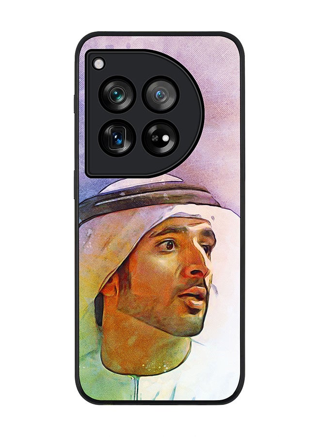 Stylizedd Rugged Black edge case for OnePlus 12R / OnePlus Ace 3 5G, Slim fit Case Flexible Rubber Edges Anti Drop TPU Gel Thin Cover -  Fazza Sheikh Hamdan - Image 1