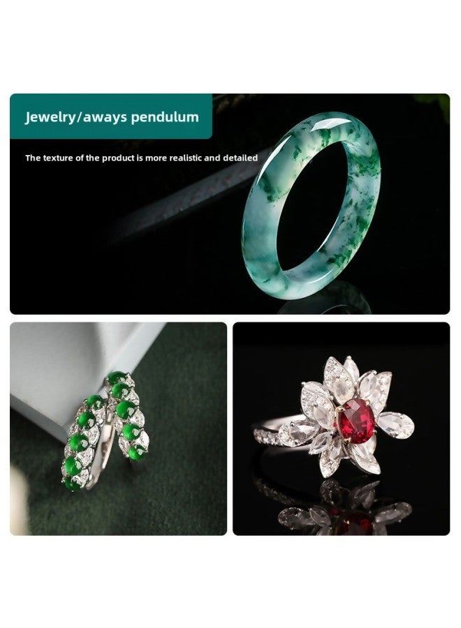 Jewelry Special Fill Light Live Studio Desktop Spotlight Photo Accessories Still Life Wenwan Jade Lighting Indoor Shooting-Light Source Color: 30W Three Color Spotlight Desktop Bracket (5 Color)  - Image 4
