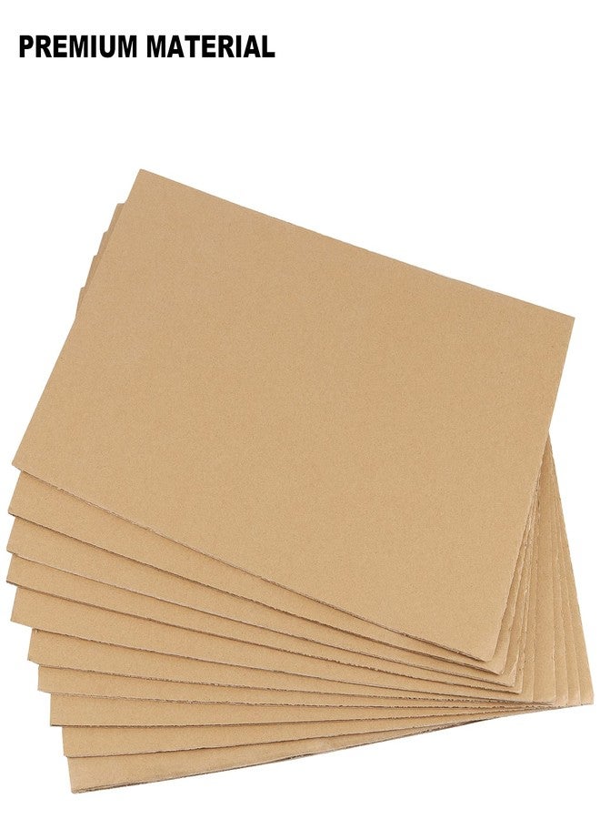 SHEUTSAN 50 Pack 11 x 17 Inches Corrugated Cardboard Sheets, 1/8" Thick Natural Color Medium Weight Corrugated Cardboard Pads for Albums Cover, Scrapbook, Printouts, Backing - Image 3