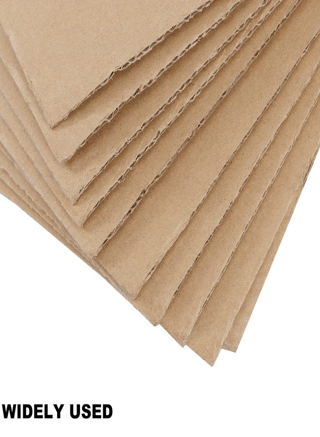 SHEUTSAN 50 Pack 11 x 17 Inches Corrugated Cardboard Sheets, 1/8" Thick Natural Color Medium Weight Corrugated Cardboard Pads for Albums Cover, Scrapbook, Printouts, Backing - Image 4