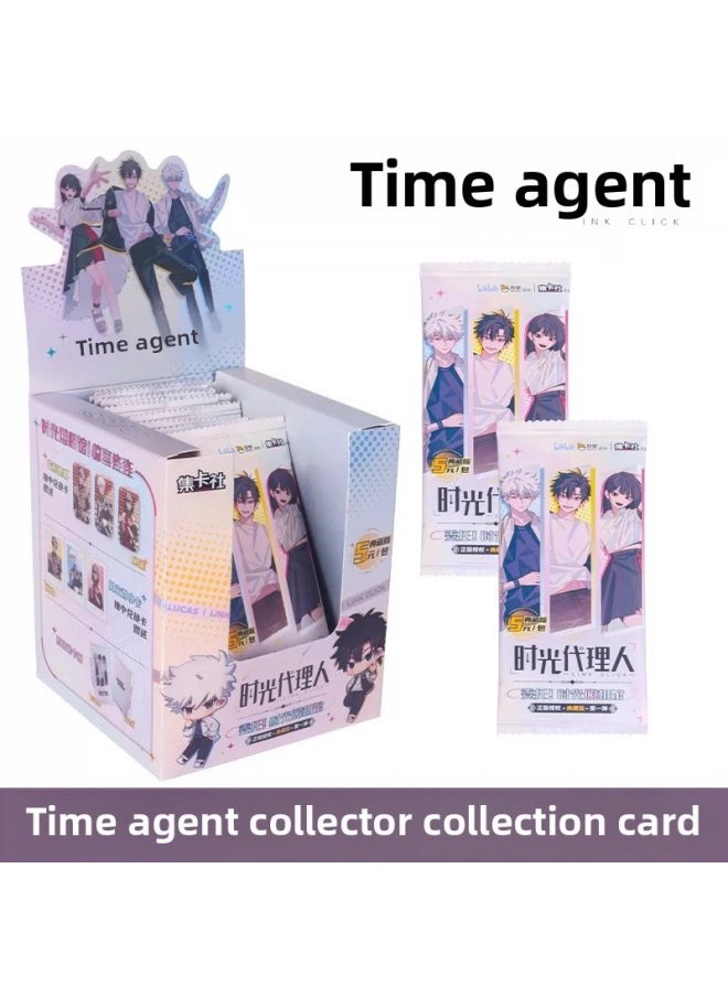 Collection Of Card Society Time Agent Cards Collector's Edition 1st Time Photo Studio Animation Collection Commemorative Edition Cards-Color:Time Files-deluxe Edition [full Box Of 20 Packs]  - Image 2