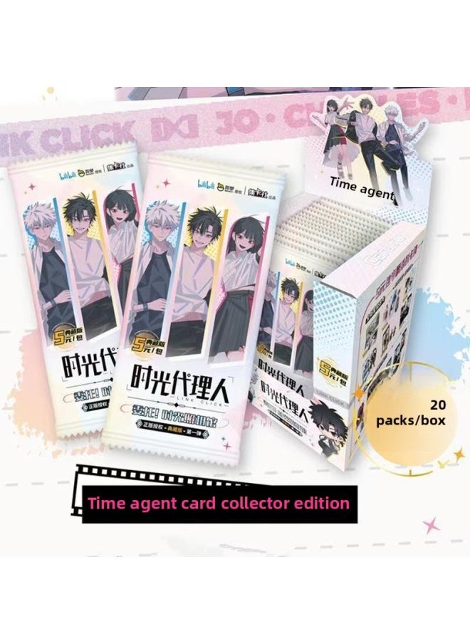 Collection Of Card Society Time Agent Cards Collector's Edition 1st Time Photo Studio Animation Collection Commemorative Edition Cards-Color:Time Files-deluxe Edition [full Box Of 20 Packs]  - Image 5