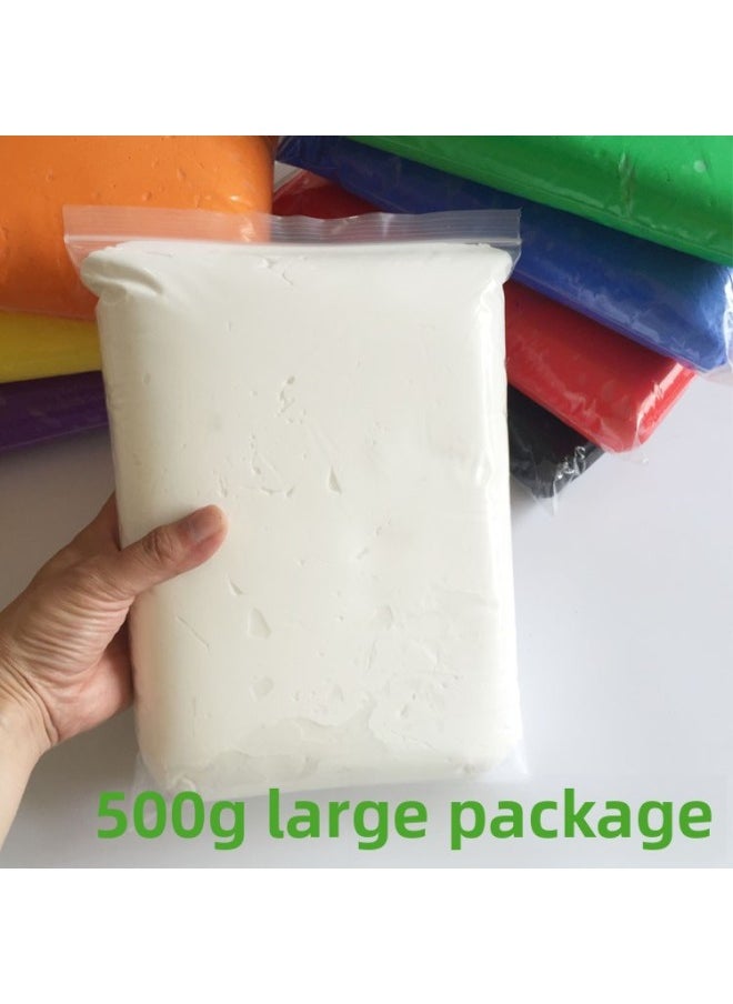 24 Color Ultra Light Clay 500g Bubble Space Mud Children's Plasticine Carney Color Mud Suit Clay Large Package-Color:For Apple Green