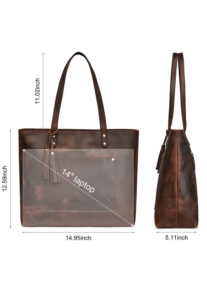 Women Vintage Genuine Leather Shoulder Tote Bag Large Work Handbag Purse - pzsku/ZD863C031B5492B08B2AAZ/45/_/1719334706/99a877dc-de7e-419a-b37f-e55039877d97