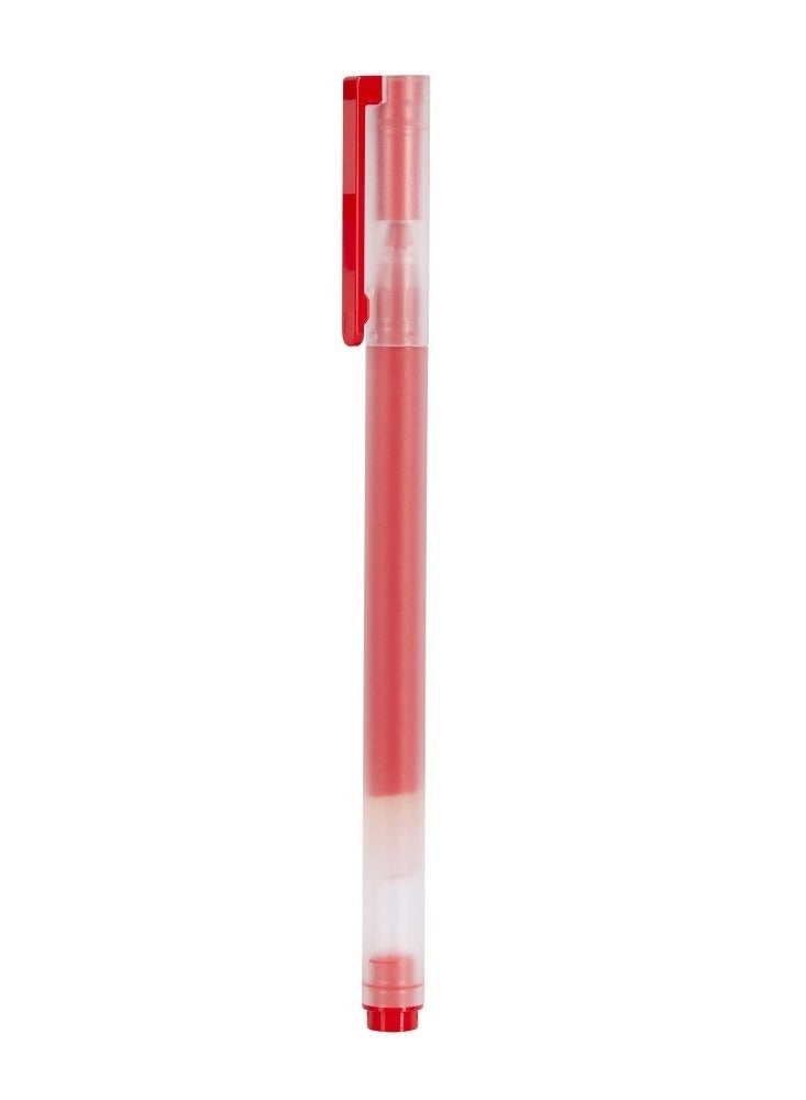 Xiaomi High-Capacity Gel Pens, 10 Pack, Simple Design, Smooth Writing, Red - Image 2