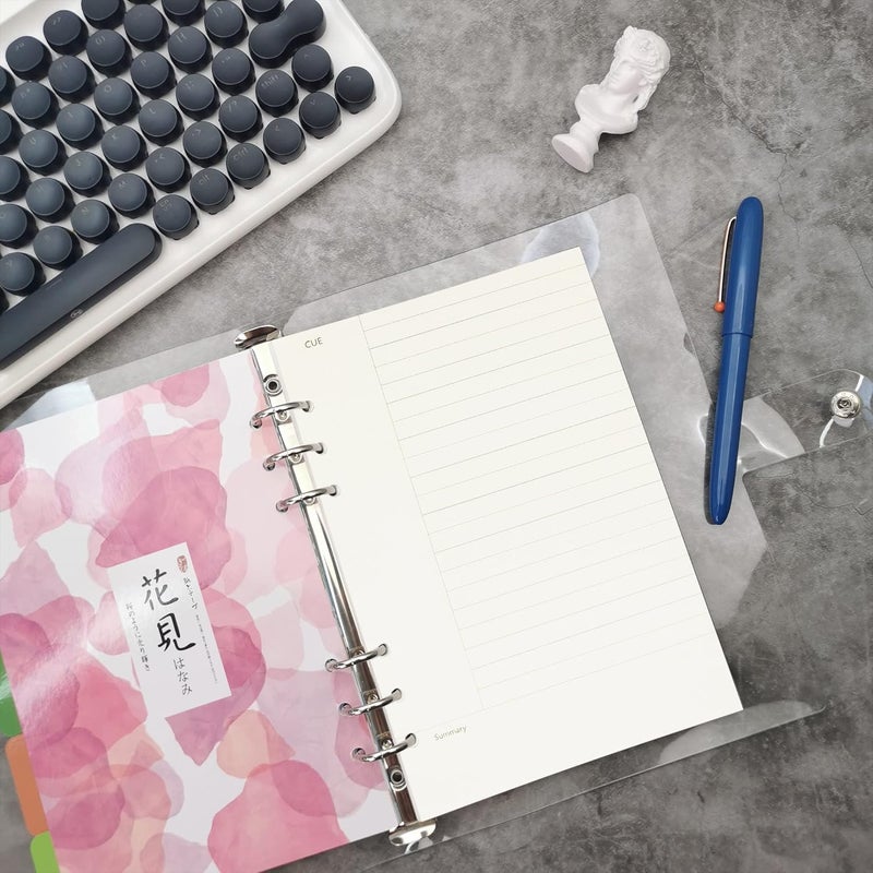 Stable inert material 1 Pack A5 45 Sheets/90 Pages Connell Loose Leaf Punched Paper Refills Paper for 6 Hole Binder Personal Organizer Diary Notebook Refillable Planner Stable base - Image 3